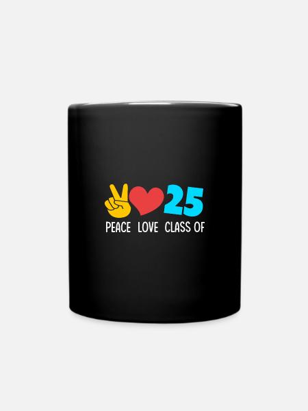 Klasse von 2025 Abi Abiturient Abitur 2025 - Tasse einfarbig - Schwarz
