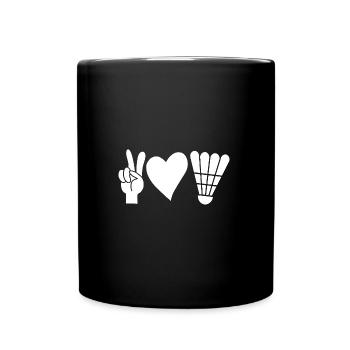 Federball Badminton - Full Colour Mug - black - Front