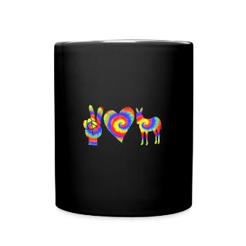 Esel - Tasse einfarbig - Schwarz - Vorne