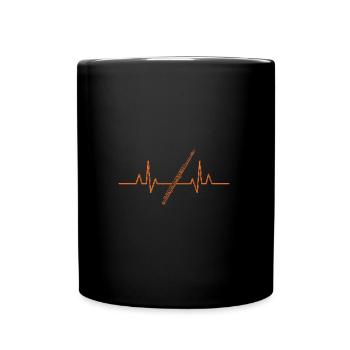 Flute Heartbeat Flute - Full Colour Mug - black - Front