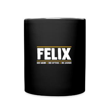 Felix - Tasse einfarbig - Schwarz - Vorne