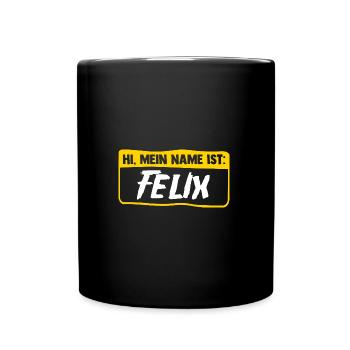 Felix - Tasse einfarbig - Schwarz - Vorne