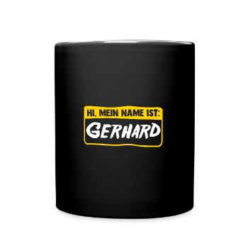 Gerhard - Mug uni - noir - Devant
