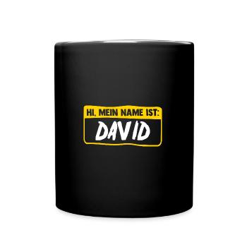 David - Full Colour Mug - black - Front