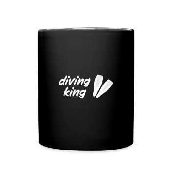 Roi de la plongée - Mug uni - noir - Devant