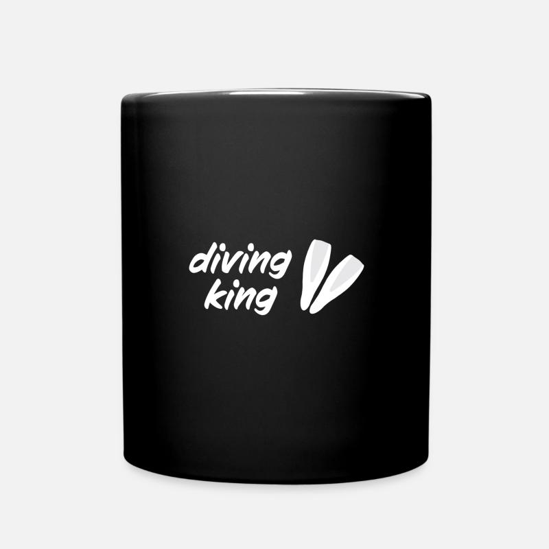 Diving King - Full Colour Mug - black