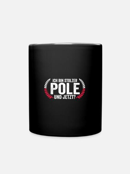Pole Polnisch Polen - Tasse einfarbig - Schwarz