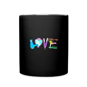 Kosmetikerin - Tasse einfarbig - Schwarz - Vorne