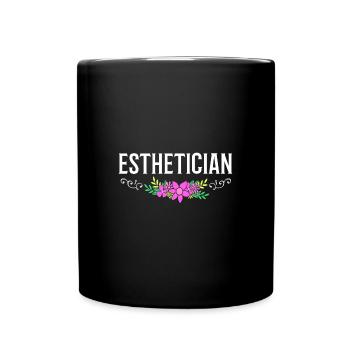 Esthéticien - Mug uni - noir - Devant