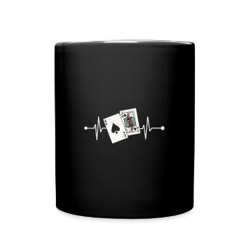 Blackjack Blackjack Heartbeat - Full Colour Mug - black - Front