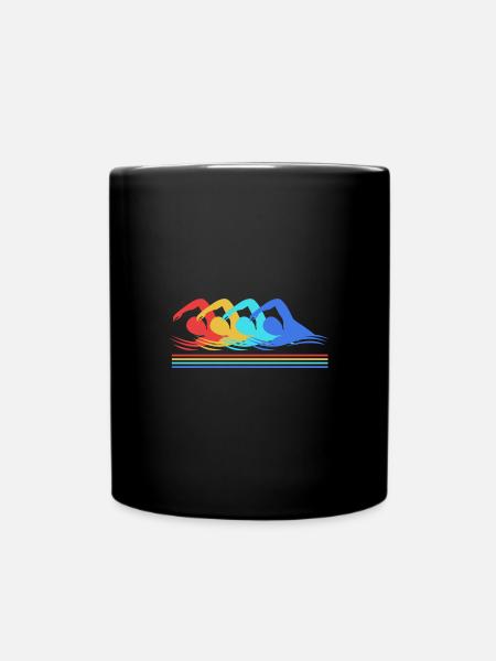 Natation Nageurs Piscine Moniteurs de natation - Mug uni - noir