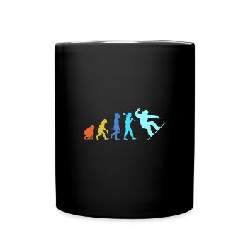 Snowboard Snowboard Vacances snowboard Snowboarders - Mug uni - noir - Devant