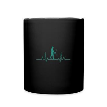 Archer Heartbeat Tir à l’arc - Mug uni - noir - Devant