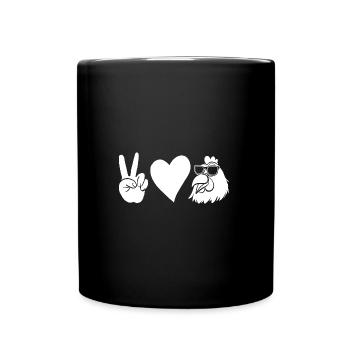 Chickens Hen - Full Colour Mug - black - Front