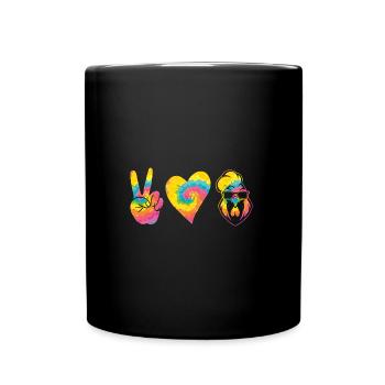 Chicken Rooster - Full Colour Mug - black - Front