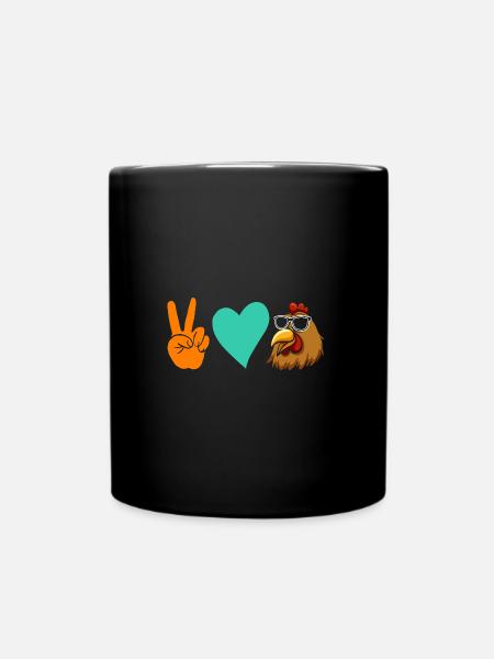 Poules Poule - Mug uni - noir