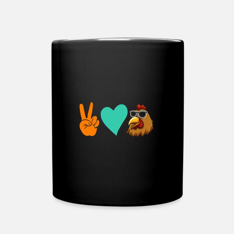 Poules Poule - Mug uni - noir