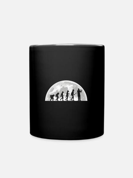 Flötist Evolution Querflöte - Tasse einfarbig - Schwarz