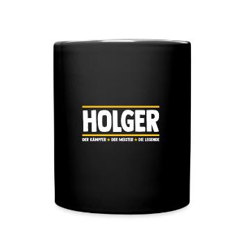 Holger - Mug uni - noir - Devant