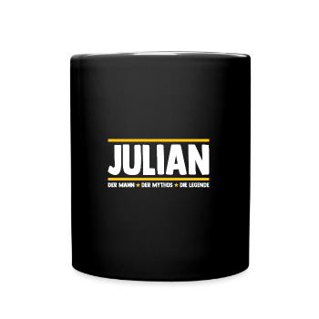 Julian - Tasse einfarbig - Schwarz - Vorne