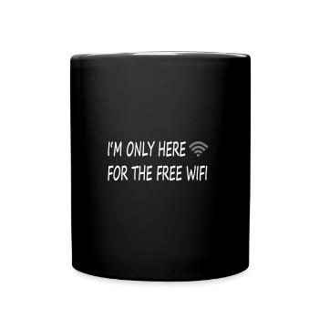 Wifi Wifi Teens Teens Free Wifi - Full Colour Mug - black - Front