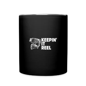 Fisherman Funny Fishing Fly Fishing Fish - Full Colour Mug - black - Front