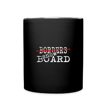 Légende de la Softboot de snowboarder - Mug uni - noir - Devant