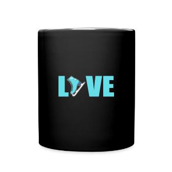 Patinage sur glace Patinage sur glace Patinage sur glace - Mug uni - noir - Devant