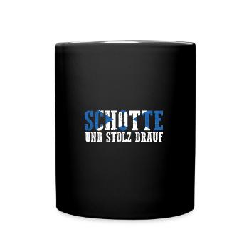 Schotten Schottisch Schottland - Tasse einfarbig - Schwarz - Vorne