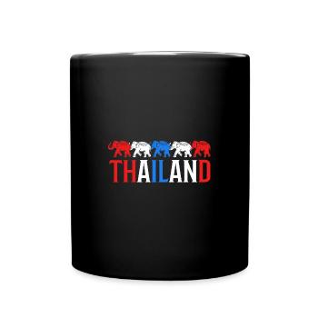 Thaïlande - Mug uni - noir - Devant