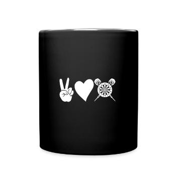 Joueur de fléchettes Fléchettes - Mug uni - noir - Devant