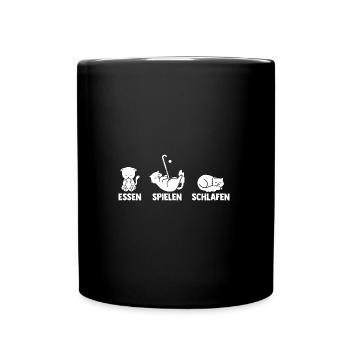 Joueurs de hockey sur gazon Hockey sur gazon - Mug uni - noir - Devant