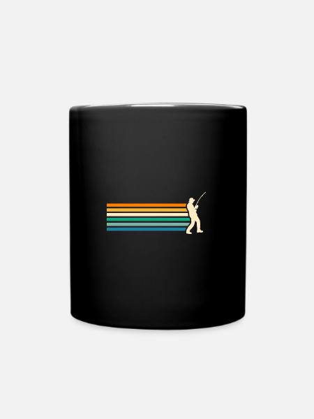Angler Fishing - Full Colour Mug - black
