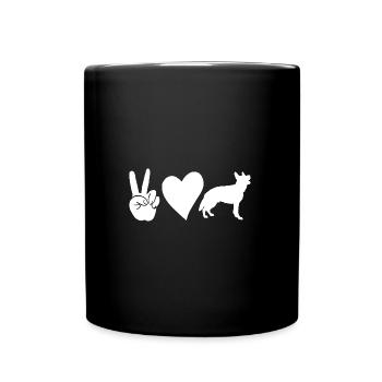 Dog German Shepherd - Full Colour Mug - black - Front