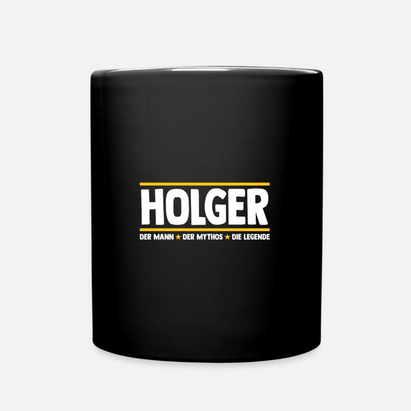 Holger - Tasse einfarbig - Schwarz