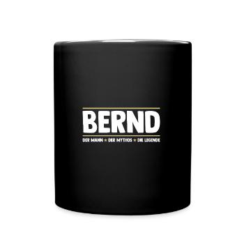 Bernd - Mug uni - noir - Devant