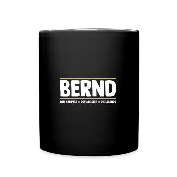 Bernd - Mug uni - noir - Devant