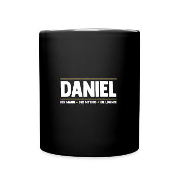 Daniel - Tasse einfarbig - Schwarz - Vorne