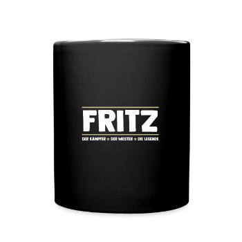Fritz - Tasse einfarbig - Schwarz - Vorne