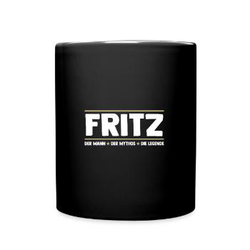 Fritz - Tasse einfarbig - Schwarz - Vorne