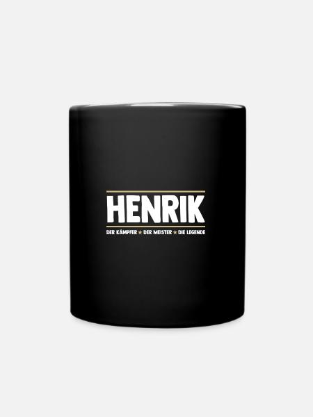 Henrik - Tasse einfarbig - Schwarz