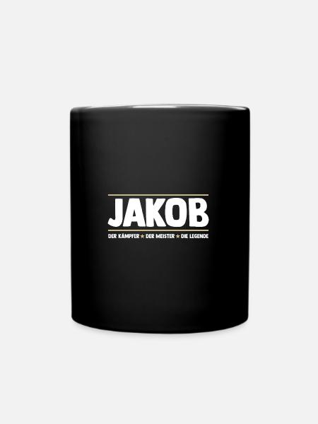 Jakob - Tasse einfarbig - Schwarz