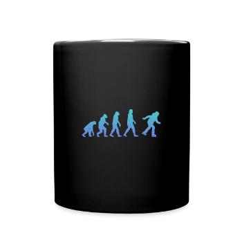 Patinage sur glace Évolution du patinage sur glace - Mug uni - noir - Devant