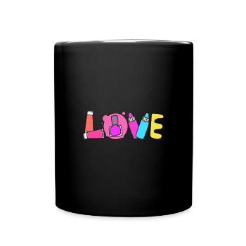 Kosmetikerin - Tasse einfarbig - Schwarz - Vorne