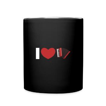 accordéon - Mug uni - noir - Devant
