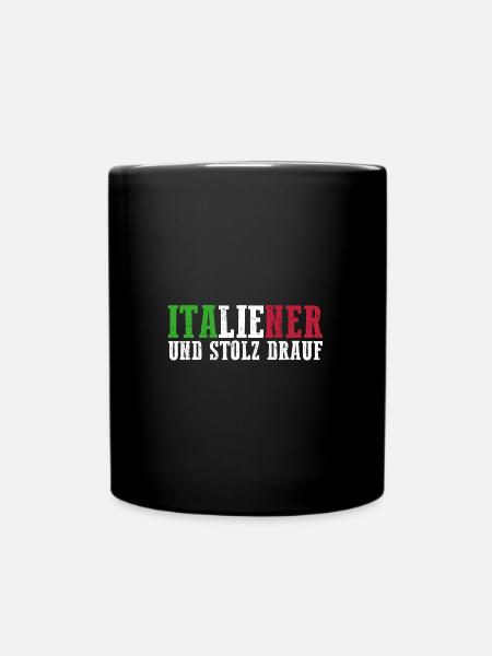 Italiener Italien - Tasse einfarbig - Schwarz