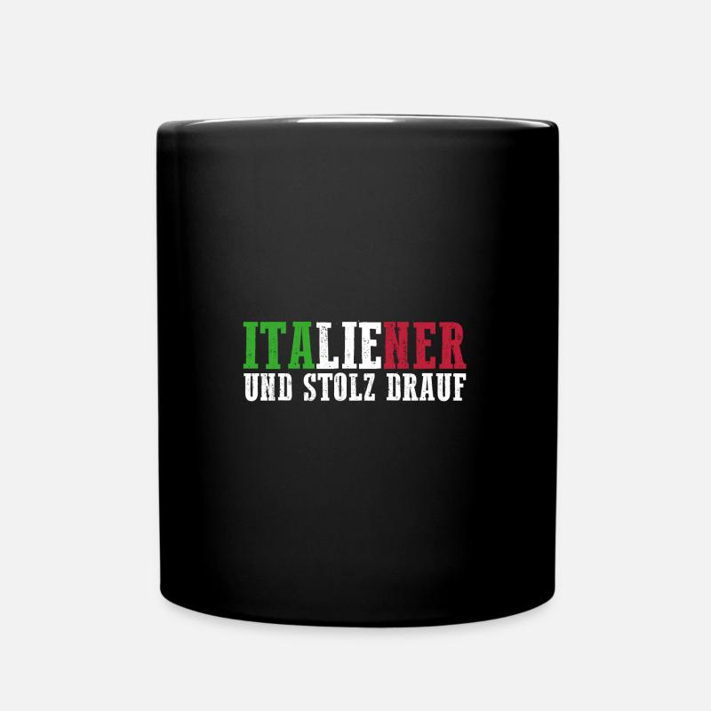 Italiener Italien - Tasse einfarbig - Schwarz