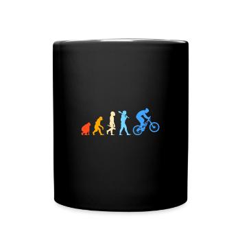 Mountain biking Mountain biking Mountain bikers - Full Colour Mug - black - Front