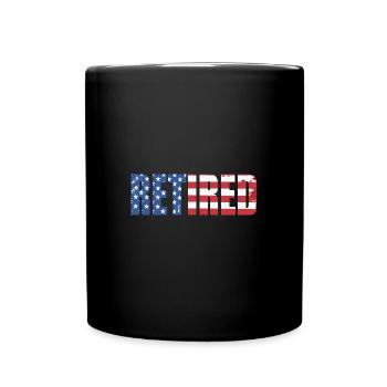 Retraité Retraité Retraité - Mug uni - noir - Devant