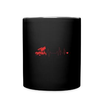 Dirt Track Racing - Tasse einfarbig - Schwarz - Vorne